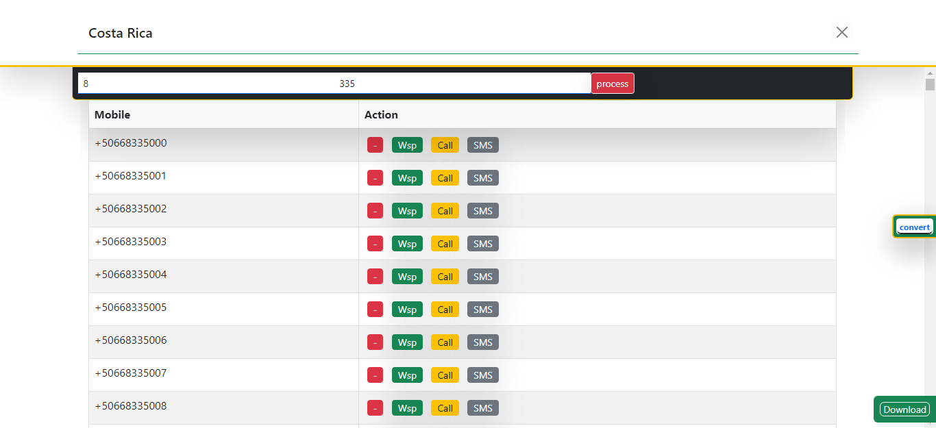 Construct email addresses